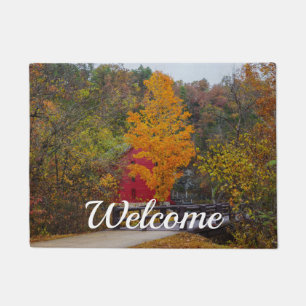 Walkway Bridge To Alley Mill Welcome Doormat