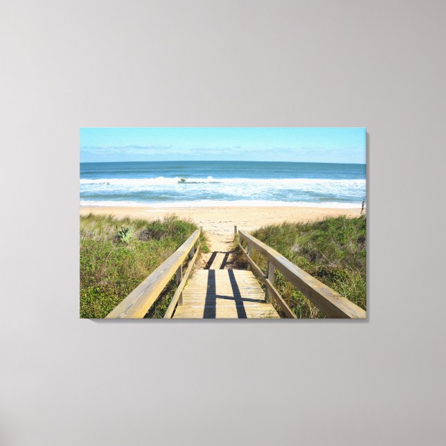 Walkway to the beach canvas print (Front)