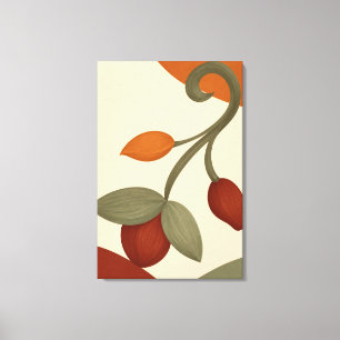 Wall Art, Botanical terracotta sage green Canvas Print