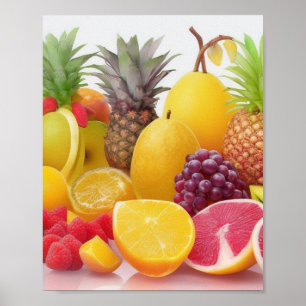 Wall Art exotic fruits poster