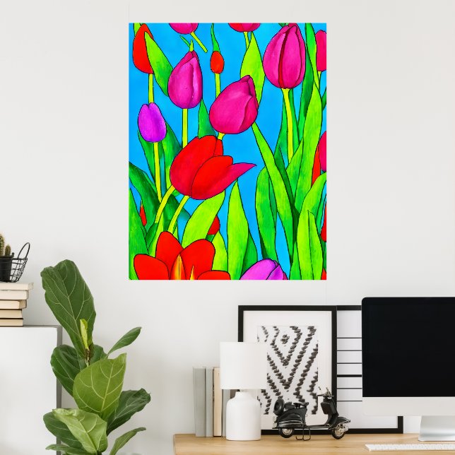 Wall Art Flowers (Home Office)