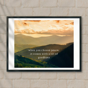 Wall art life motivation quote poster 
