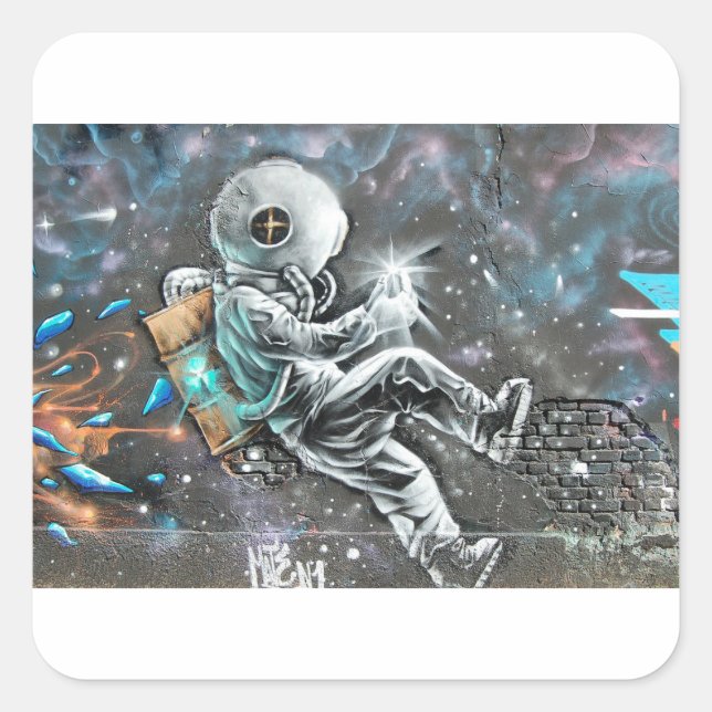 Wall Art Mural Painting Graffiti Square Sticker (Front)