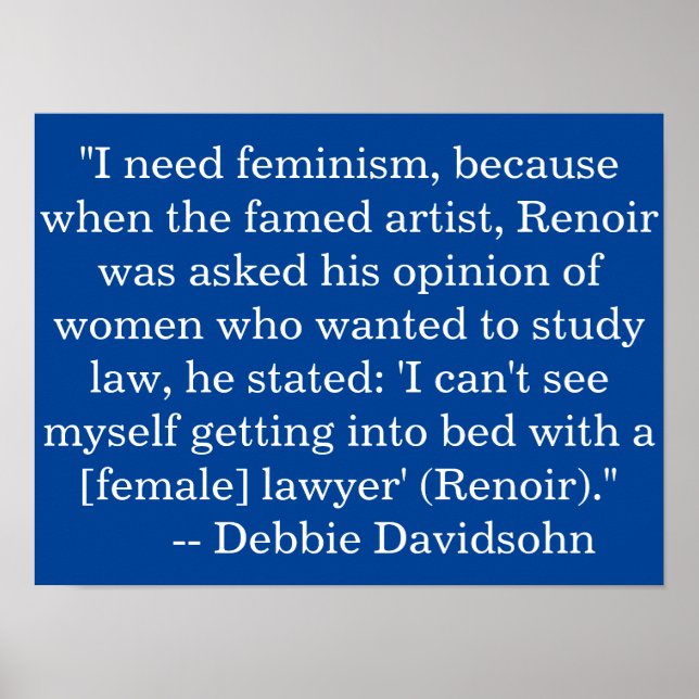 Wall Art Posters - Feminism - Famous Misogynists (Front)