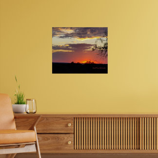 Wall Art Sunset Texas Hill Country Poster