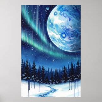 Wall art. Winter fantasy Poster