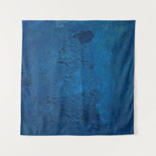Wall blue grunge ancient pattern tapestry