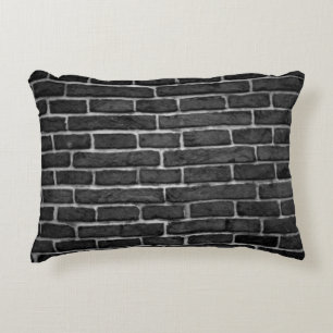 Wall brick brick wall building accent pillow
