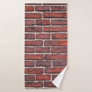Wall bricks brick wall red bricks bath towel