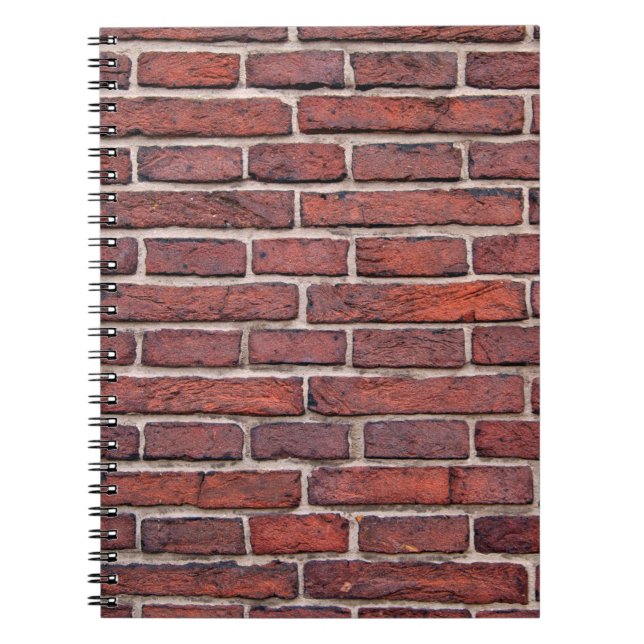 Wall bricks brick wall red bricks notebook (Front)