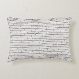 Wall bricks template structure accent pillow