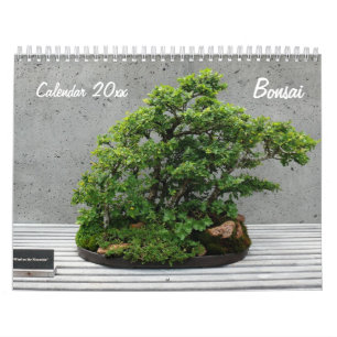 Wall Calendar With Bonsai