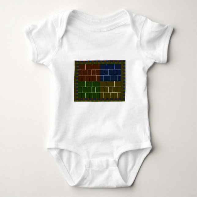 Wall canvas baby bodysuit (Front)