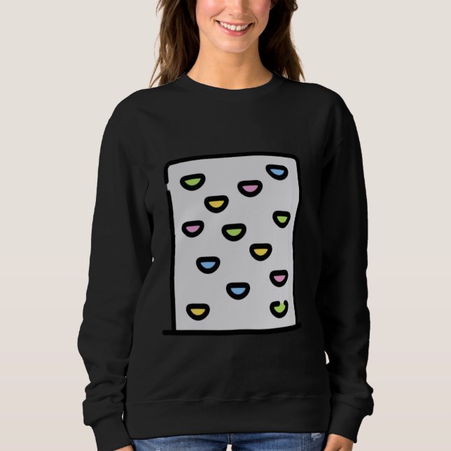 Wall Climber Rock Mountain Climbing Sweatshirt (Front)