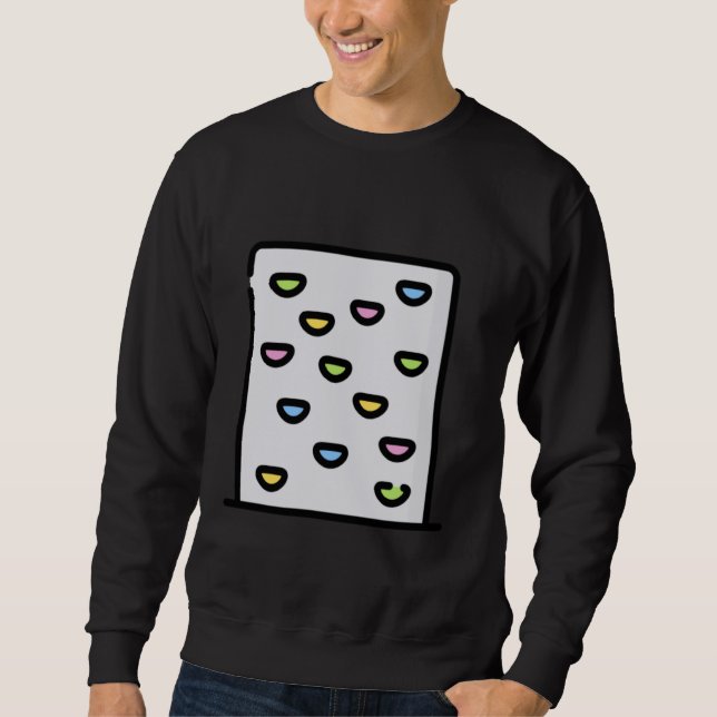 Wall Climber Rock Mountain Climbing Sweatshirt (Front)