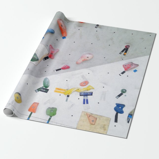 Wall climbing indoor wall wrapping paper (Unrolled)