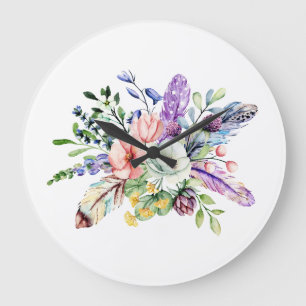 Wall Clock,10.75" Round Acrylic Wall Clock, Large Clock