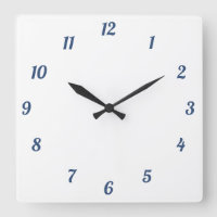 Wall Clock, 27.3 cm Square Acrylic