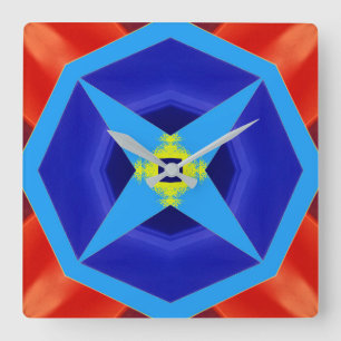 Wall Clock, A colorful classic design  Square Wall Clock