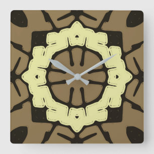 Wall Clock, A cute multicolor classic design    Square Wall Clock