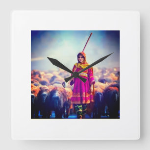 wall clock Afghan design