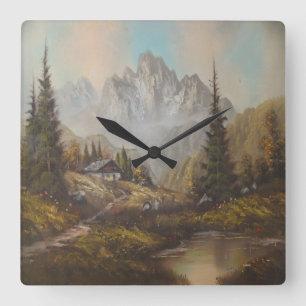 Wall Clock Ann Hayes Painting Bavarian Dream