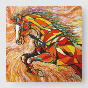 Wall Clock Beautiful Horse