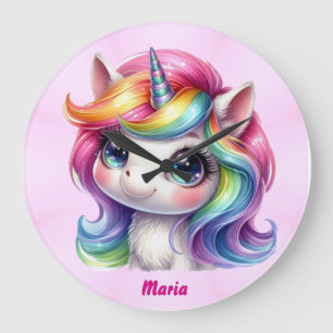 Wall Clock cute unicorn 