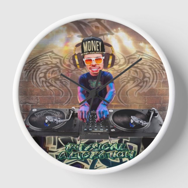 Wall Clock DJ Design  (Front)