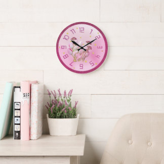 Wall Clock - Flowers with Enchanting Colours