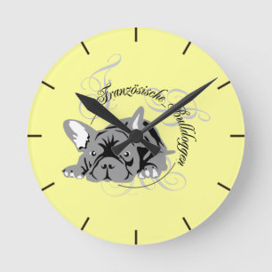 Wall Clock French Bulldog