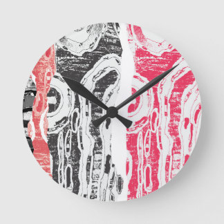 Wall Clock – Friction Lands Abstract Design