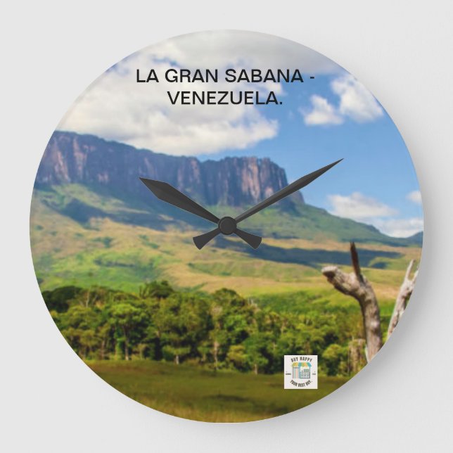Wall Clock from La Gran Sabana - Venezuela. (Front)