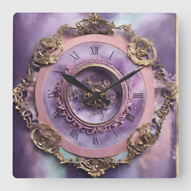 Wall clock, gift square wall clock (Front)