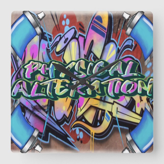 Wall Clock graffiti  (Front)