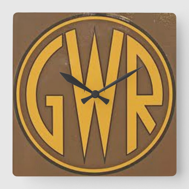 Wall Clock - GWR (Great Western Railway) Logo (Front)