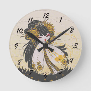 Wall clock in acrylic, Round (Medium)