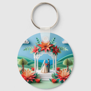 Wall Clock Keychain