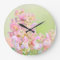 Wall Clock Pink Flower design