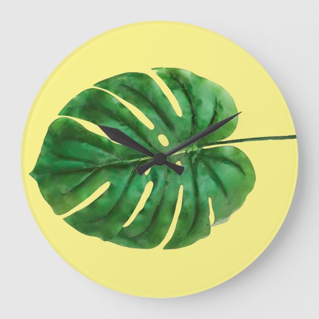 Wall Clock Plant Art (Front)