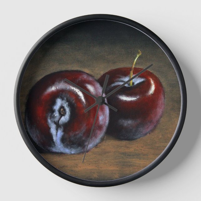 Wall Clock Plum (Front)