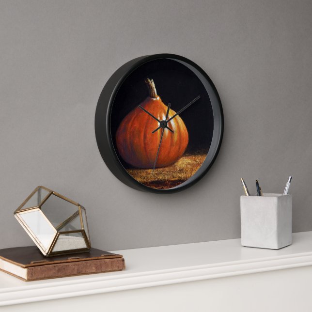 Wall Clock Pumpkin (Office)