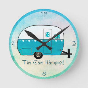 WALL CLOCK   Retro Camper