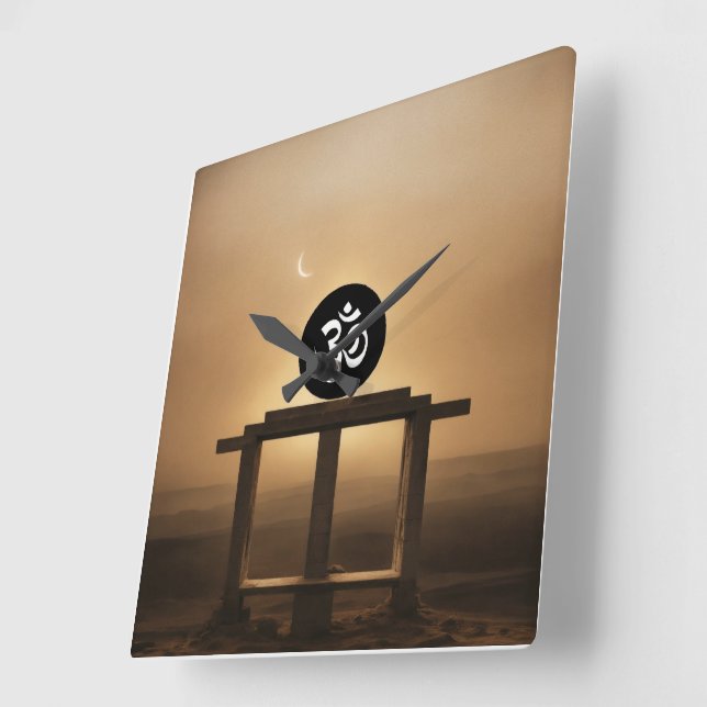 WALL CLOCK SQUARE SHAPE (Angle)