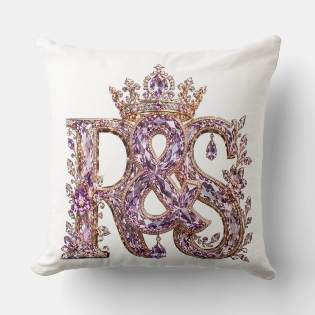Wall Clock Throw Pillow (Front)