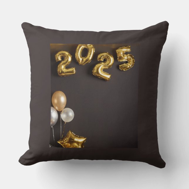 Wall Clock Throw Pillow (Front)