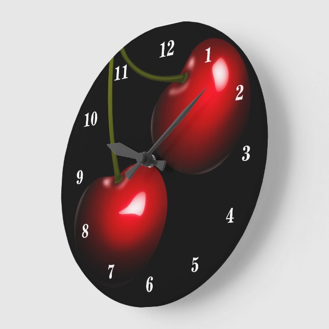 Wall Clock with Cherries (Angle)