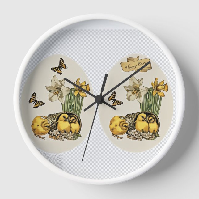 Wall clock with chickens (Front)