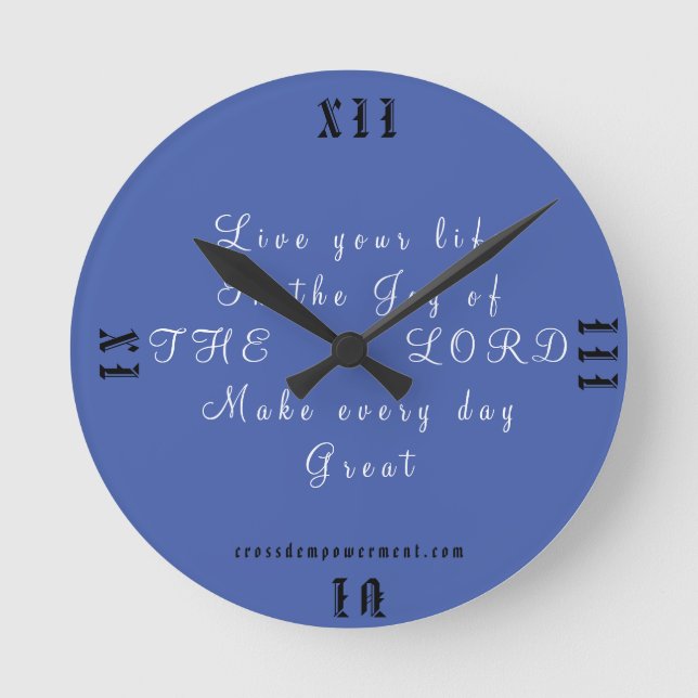Wall clock with CHRISTIAN Message (Front)