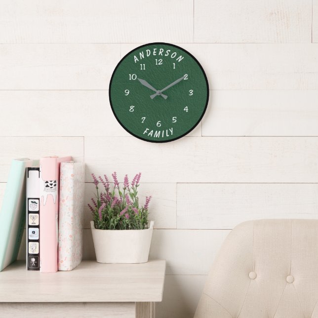 Wall Clock with Family Name (Reading Room)